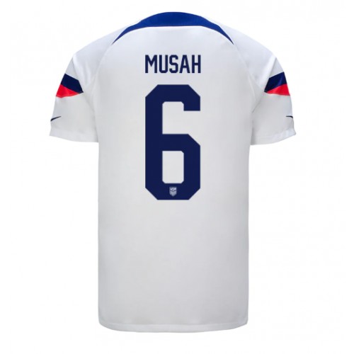 Pánský Fotbalový dres Spojené státy Yunus Musah #6 MS 2022 Domácí Krátký Rukáv